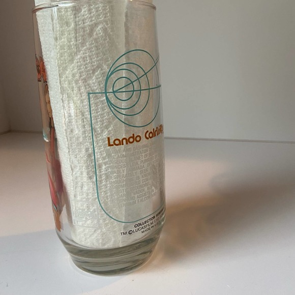 Star Wars Glass The Empire Strikes Back Lando Calrissian Burger King Coca Cola - Picture 3 of 7